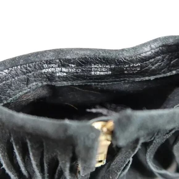 Steve Madden Shoes Womens 7 Booties Fringe Casual Fashion Leather Ankle Boot Zip - Picture 11 of 13